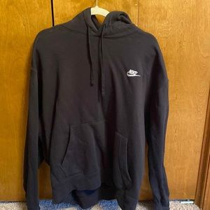 Black Nike sportswear club fleece hoodie